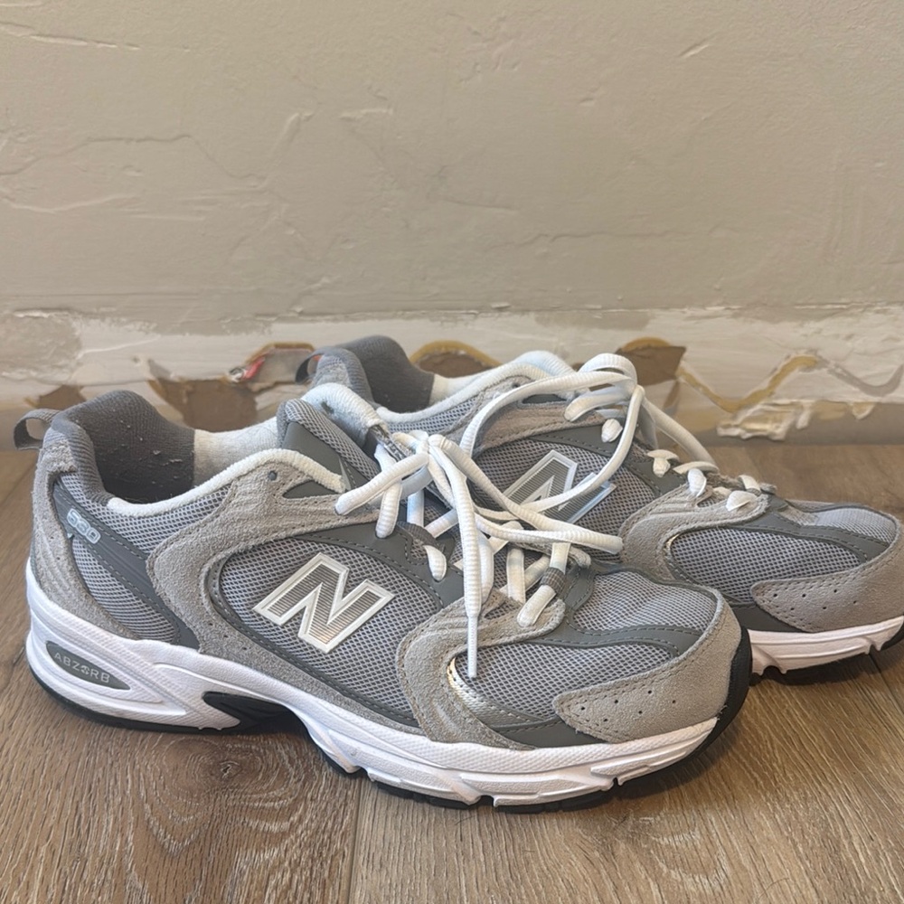 New Balance Classic Gray and White Running Shoes